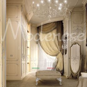 high-end-wardrobe-with-elegant-silver-finishes-and-luxurious-mirror